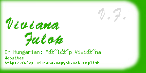 viviana fulop business card